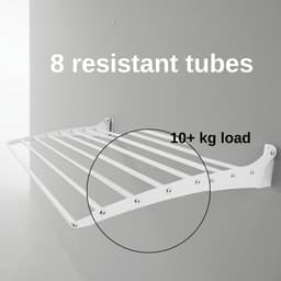 Foxydry Fold 60 white wasdroogrek wandmontage clicksysteem - 60 x 50 x 10 cm — thumbnail 3