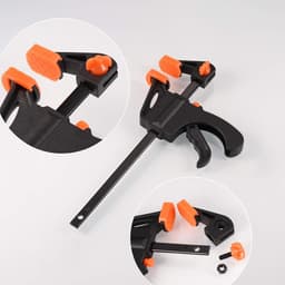 6 stuks 10 cm houtbewerkingsklemmen grip klemmen, snelgreep en snelspanner, bediening met één hand voor het rachet bar klem voor hout snel — thumbnail 2