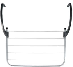 4goodz Droogrek Inklapbaar balkon/deur 3 meter - 51x35x22 cm - Zilver — thumbnail 3