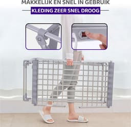Ce.Goods Elektrisch Droogrek - Verwarmd wasrek - Droogrek Elektrisch - Inklapbaar Droogrek - Snel Drogend Wasrek — thumbnail 2