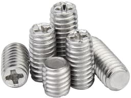 Madenschroeven M3x4mm - 100 Stuks - Roestvrij Staal - Pinschroeven - Schroefdraadpennen - Schroefdraadgat — thumbnail 3