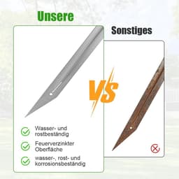 Grondankers voor schommel 44 x 3 cm - verzinkt staal - weerbestendig - stabiele verankering - ShopVlot — thumbnail 3