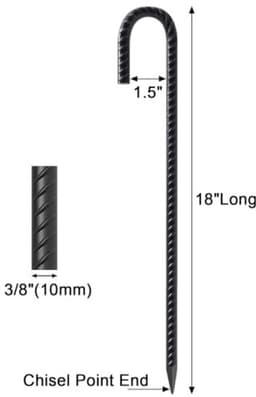 Grondankers 18 Inch - 32 Stuks - Extra Stevig — thumbnail 3