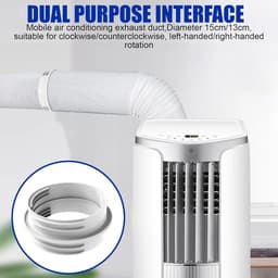 Aansluiting afvoerslang airconditioner - 130 mm/150 mm - verbindingsstuk - aansluiting afvoerslang - Airconditioning afvoerslangadapter — thumbnail 5
