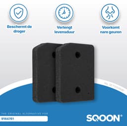 SQOON® Polyurethaan Pluizenfilter voor Miele T1 Wasdrogers – Vervangt 9164761 – 2 Stuks 220cmx133cmx30mm (schuine hoek) - NL Brievenbus zending - Niet thuis wel ontvangen — thumbnail 4