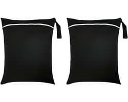 2 stuks natte zakken, waterdichte waszak met ritssluiting, herbruikbare reiszak, kleine natte zak, zwemmen, voor badpakken, strandhanddoeken, sportkleding, wetbag