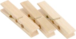 Houten wasknijpers 300 stuks, 6,1 x 1,1 cm, ideaal voor wasgoed, knutselen en decoratie — thumbnail 3