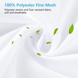 Waszakken Groot 90 x 110 cm Mesh Waszakjes XXL Wasmachine Tas Wasnetten met Rits voor Jas Jurk Beddengoed Deken Laken Quilt Tapijt Gordijnen Donsjack Vuile Kleding Reisorganisator — thumbnail 4