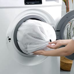 Wasnet voor wasmachine, 50 x 60 cm, waszak, waszak met koordstopper, herbruikbaar, voor ondergoed, beddengoed, babykleding, sokken — thumbnail 2