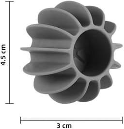 10 stuks - wasballen - Siliconen wasballen - Anti-klit wasballen - Droogballen - kleding anti-wirwar - Houdt kleding schoon - Herbruikbaar - Wit - 4,5 x 3 cm - Geschikt voor wasmachines en drogers — thumbnail 4