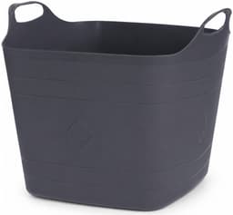 Excellent Houseware Flexibele emmer - 3x - zwart - 15 liter - kunststof - vierkant - 37 x 30 cm — thumbnail 5