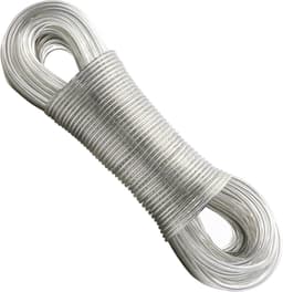30 m waslijn met stalen kern voor buiten, zware belasting, extra sterke waslijn met een draagvermogen van 120 kg, roestvrij en waterdicht touw voor tuin — thumbnail 1