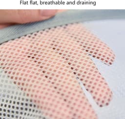 Droognet - Kledingdroger Net - Kleding Drogen - Dubbellaags Ontwerp - 60x40 cm - Grijs — thumbnail 5