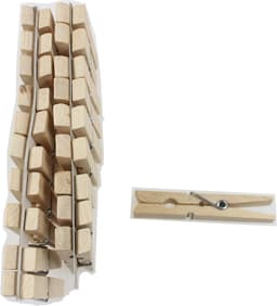 Wasknijpers - multifunctionele clips voor kleding en ambachten - houten haringen voor waslijn - stevige wasknijpers set - 20 stuks — thumbnail 3