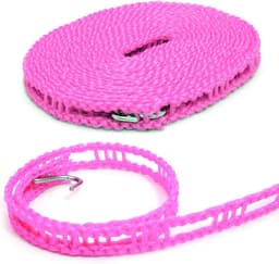 Waslijn Nylon - Kledinglijn Standaard - Buiten Wassen - Anti-slip Lijn - 5 meter - Roze — thumbnail 1