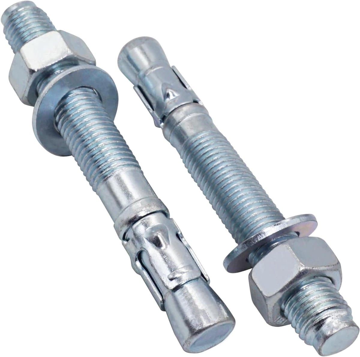 Verzinkte Wigankers - Metalen Pluggen Ankerbout - Beton Bevestigen - Stevige Houding - M20 x 160 mm - Zilver — afbeelding 1