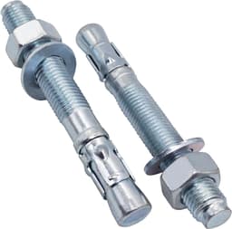 Verzinkte Wigankers - Metalen Pluggen Ankerbout - Beton Bevestigen - Stevige Houding - M20 x 160 mm - Zilver — thumbnail 1