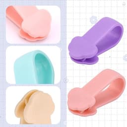 12 Pc Handdoekklemmen voor Keuken - Schattige Wolkenstijl Handdoekklemmen voor Stoelen - Voor Handdoekstangen en Meubelhandvatten om Handdoeken Vast te Klemmen tegen Vallen — thumbnail 4
