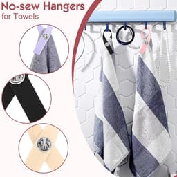 Handdoek Clips - Textiel Hangers - Keuken Organiseren - Zonder Naaien - 40 Stuks - Mix — thumbnail 2