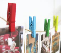 Houten wasknijpers - Mini klemmen - Decoratief ophangen - Lichtgewicht ontwerp - 50 stuks - Paars — thumbnail 4