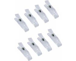 8 clips voor geplooide papieren jaloezieën, heldere plastic jaloezieclips voor tijdelijke raamjaloezieën die gordijnen bevatten