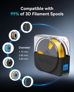 Filament Droogbox - Vochtvrije Droger - 3D Print Kwaliteit - Geïntegreerde Ventilator - 10.5 x 28 x 25.1 cm - Zwart — thumbnail 4