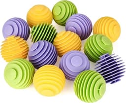 15 stuks herbruikbare rubberen drogerballen - wasbal voor wasmachine - anti-verstrikking - wasdroger accessoires — thumbnail 1