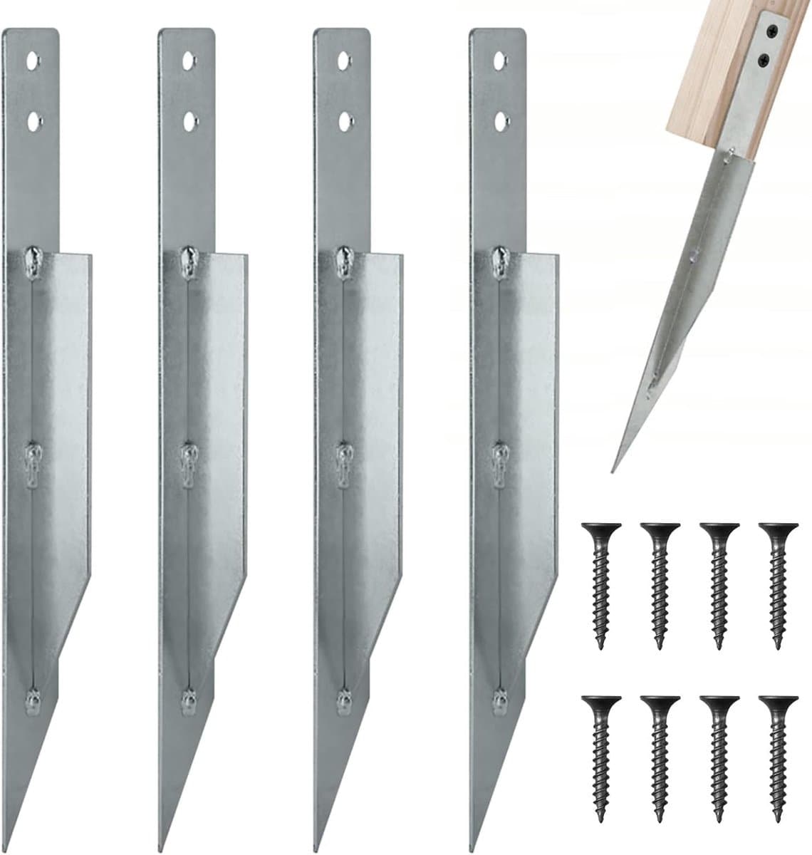 Omgoods - Set van 4 Grondankers voor Tuinschommel en Fences — afbeelding 1