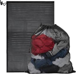 SnelShoppen - 2 x Waszakken voor Wasnet 70 x 90 cm Grote Waszakken met Koord Herbruikbaar voor Wasmachine, Jas, Beddengoed, Ondergoed en Kleding — thumbnail 1