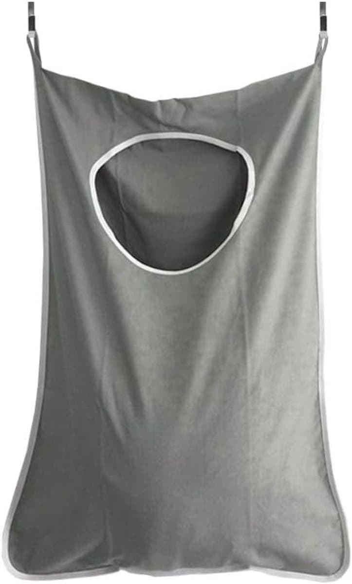 SnelShoppen - Grote Hangende Wasmand Tas, Vouwbare Waszak met Twee Installatiemethoden, Waterdicht Oxford Katoen, 75 x 51 x 5 cm, Ideaal voor Thuis en — afbeelding 1
