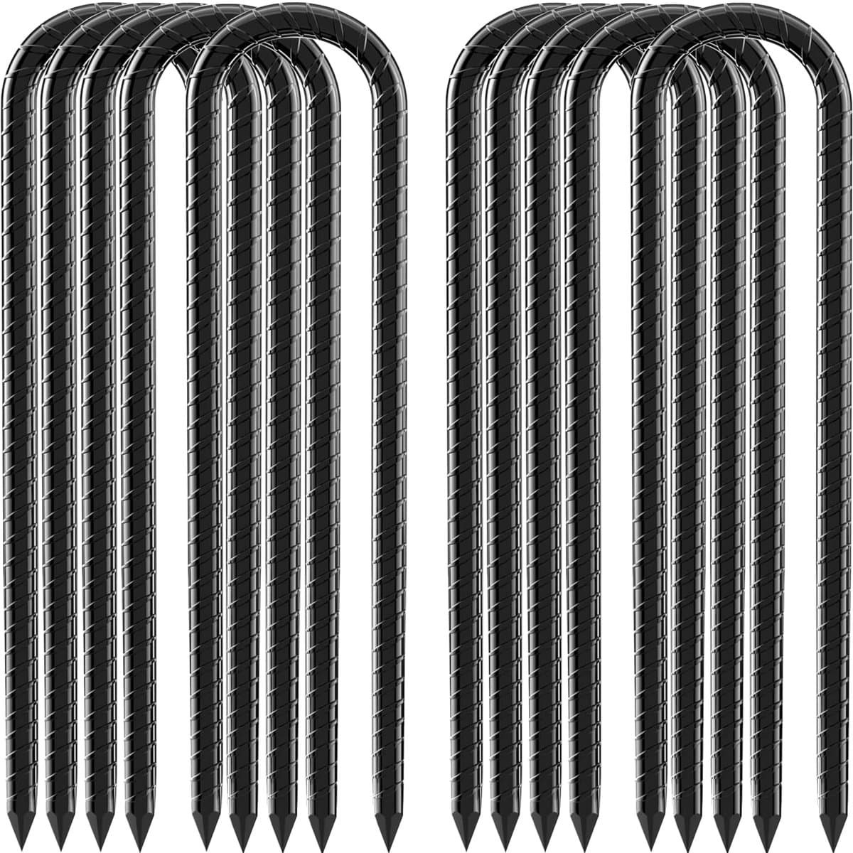 Omgoods - 30 cm Grondankers van Gegalvaniseerd Staal, Set van 10 Stuks — afbeelding 1