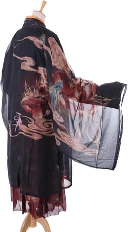 Han-019 Kungfu Hanfu-jurk, traditioneel 3-delig, Chinese kleding, cosplay-kostuum, geborduurd — thumbnail 2