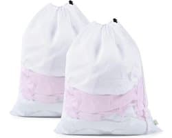 Herbruikbare waszakken met koord voor lingerie, shirts, sokken en bh's - 30 x 40 cm, set van 2