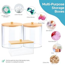 Opbergset voor Wasmiddelen: Containers voor Waspods, Drogerdoekjes en Accessoires — thumbnail 2