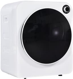 Compacte Luchtafvoer Wasdroger 3 kg - Mini Wasdroger met RVS Trommel & Dreifachfilter - Wandwasdroger 830W - 5 Programma's & Timer - Wit [Energieklasse G] — thumbnail 3