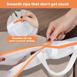 Set van 2 Grote Wasnetten voor Bh's met Steunframe - Anti-Deformatie Waszak voor Wasmachine, Ideaal voor Delicate Kleding en Ondergoed — thumbnail 4