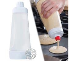 Poffertjesmaker - Transparant - N/A - Handige Deegdispenser - Voor Poffertjes en Pancakes