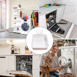 Lekbak Wasmachine - Afvoerbak voor wasmachine - Wasmachine Wateropvangbak - Opvangbak tegen lekkage - universele opvangbak voor filterreiniging - 12x12x4.5cm — thumbnail 3