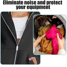 64-delige ritshoezensets voor wasgoed, 8 maten doorzichtige ritsschuiversbeschermers voor wasmachine, droger, kleding, jassen, jeans en tassen, binnendiameter: 3-10 mm — thumbnail 5