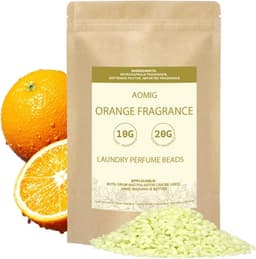 Geuroliën voor kleding, 500 g geurige waxparels voor langdurige frisheid en zachtheid, geel oranje — thumbnail 1