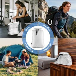 SnelShoppen - Waszak voor op reis, Waterdichte Natte Zak, Reisvacuümzak, Klein, Compressie-Reisorganizer, Vuilwaszak voor Zwemmen, Fitness, Yoga — thumbnail 2