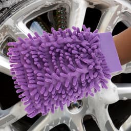 - dubbelzijdige microvezel washandschoen voor autoreiniging - 2 stuks — thumbnail 2