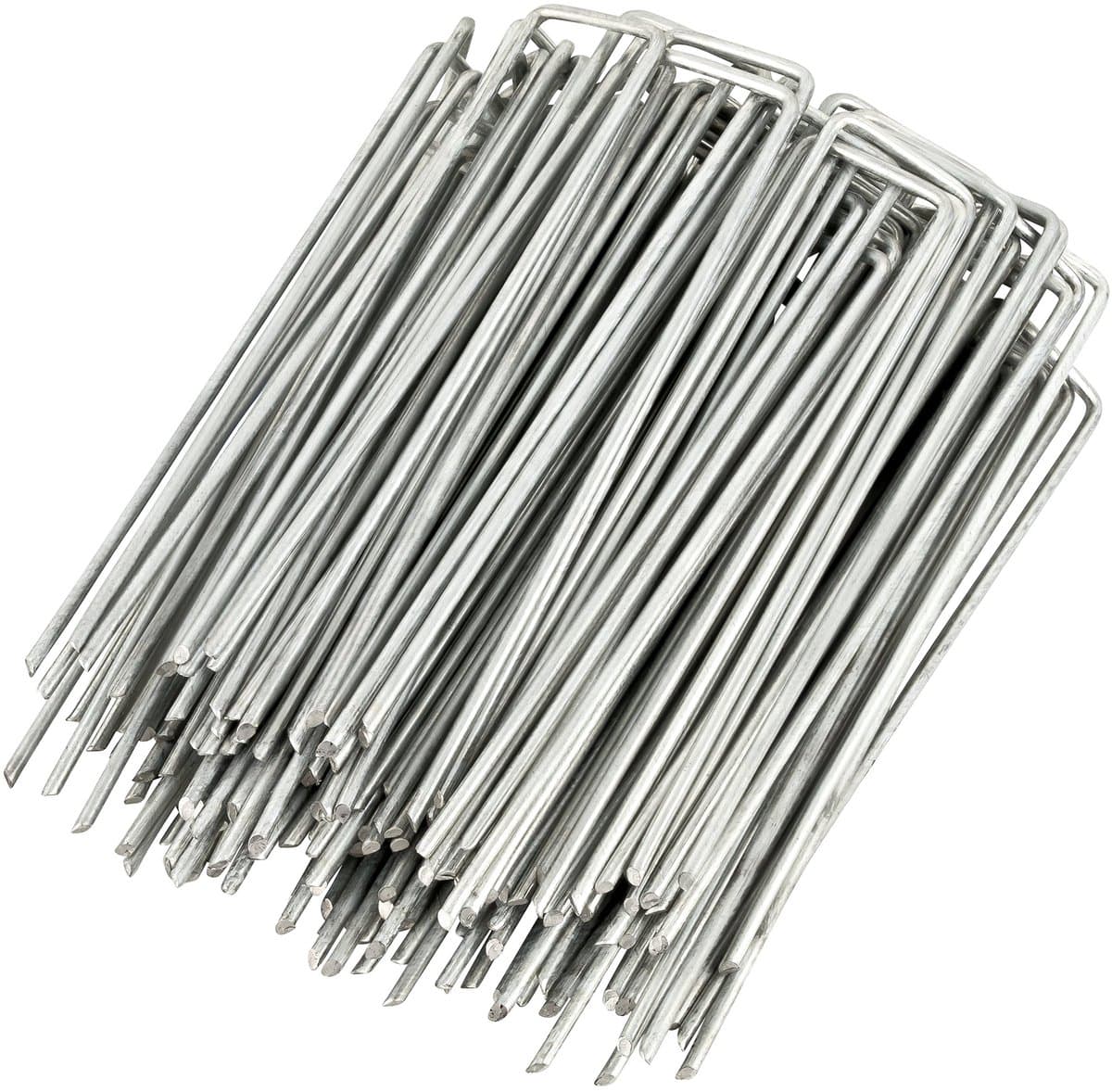 Set van 500 haringen van verzinkt roestvrij staal H150 mm, L 25 mm, Ø 2,9 mm platte kop — afbeelding 1