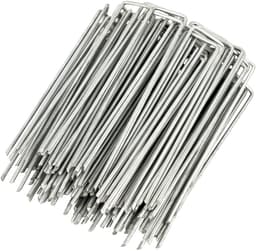 Set van 500 haringen van verzinkt roestvrij staal H150 mm, L 25 mm, Ø 2,9 mm platte kop — thumbnail 1