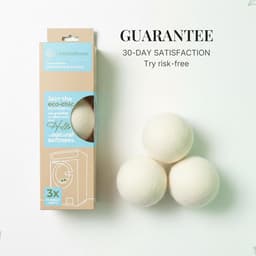 Wasdroger ballen XL - Natuurlijke wol - Vermindert statische lading - Versnelt het drogen - SnelShoppen — thumbnail 2