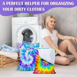 Waszakken, waterdicht met handvat, wasbare vuile kledingzakken voor reizen, nat en droog gebruik, badpak en gymkleding, wasgoed, zwembad en studentenhuis — thumbnail 5