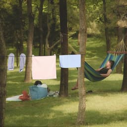 Reiswaslijn - Kledinglijn - Kleding Drogen - Met Zuignappen - 2 Stuks 150cm - Zwart — thumbnail 2