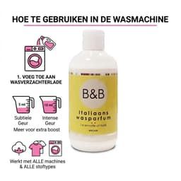SnelShoppen - B&B Italiaans Wasparfum Argan 250ml - Luxe Kruidige Geur voor Was - Geurversterker voor Textiel - Tot 25 Wasbeurten - Perfect voor Huis, — thumbnail 5