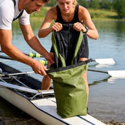 Waszak - Opbergzak Kleding - Reizen en Sport - Natte en Droge Scheiding - 30x40 cm - Zwart — thumbnail 3