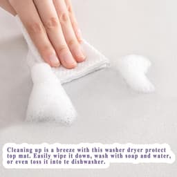 Wasmachine Top Mat - Beschermmat - Apparaten Beschermen - Sneldrogend en Antislip - 70x70cm - Paars — thumbnail 2